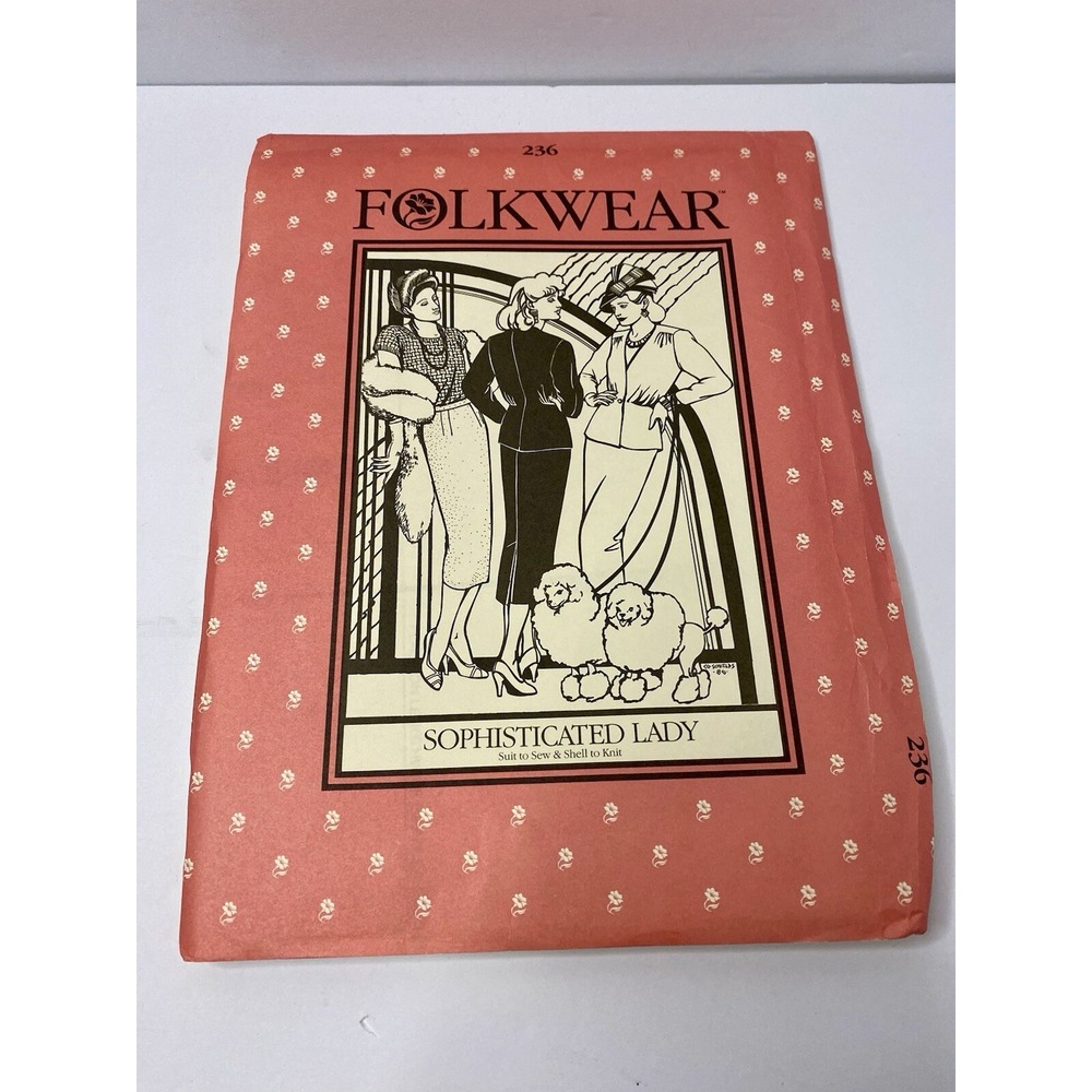 Folkwear Sewing Pattern 236 Sophisticated Lady 1986 Size 6-16 Uncut